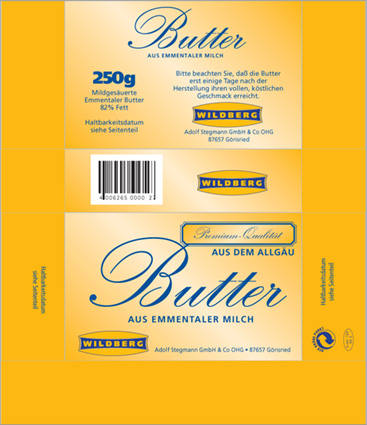 Butter-Verpackung